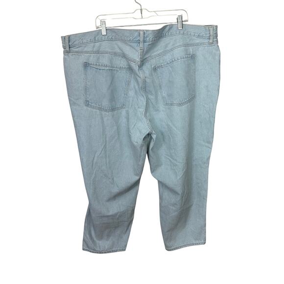 Old Navy Womens Jeans Mid Rise Slouchy Taper Size 26 Light Wash Button Fly Blue - Picture 3 of 9